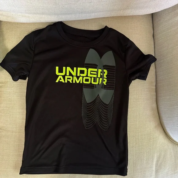 Under Armour Kids' Neon Green and Black T-Shirts - Picture 5 of 7